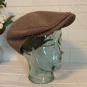 Classic Brown Men's Flat Cap